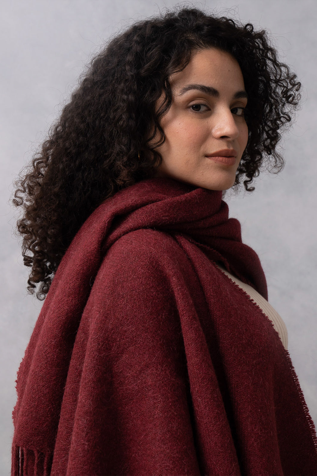 Ruana de llama y oveja
