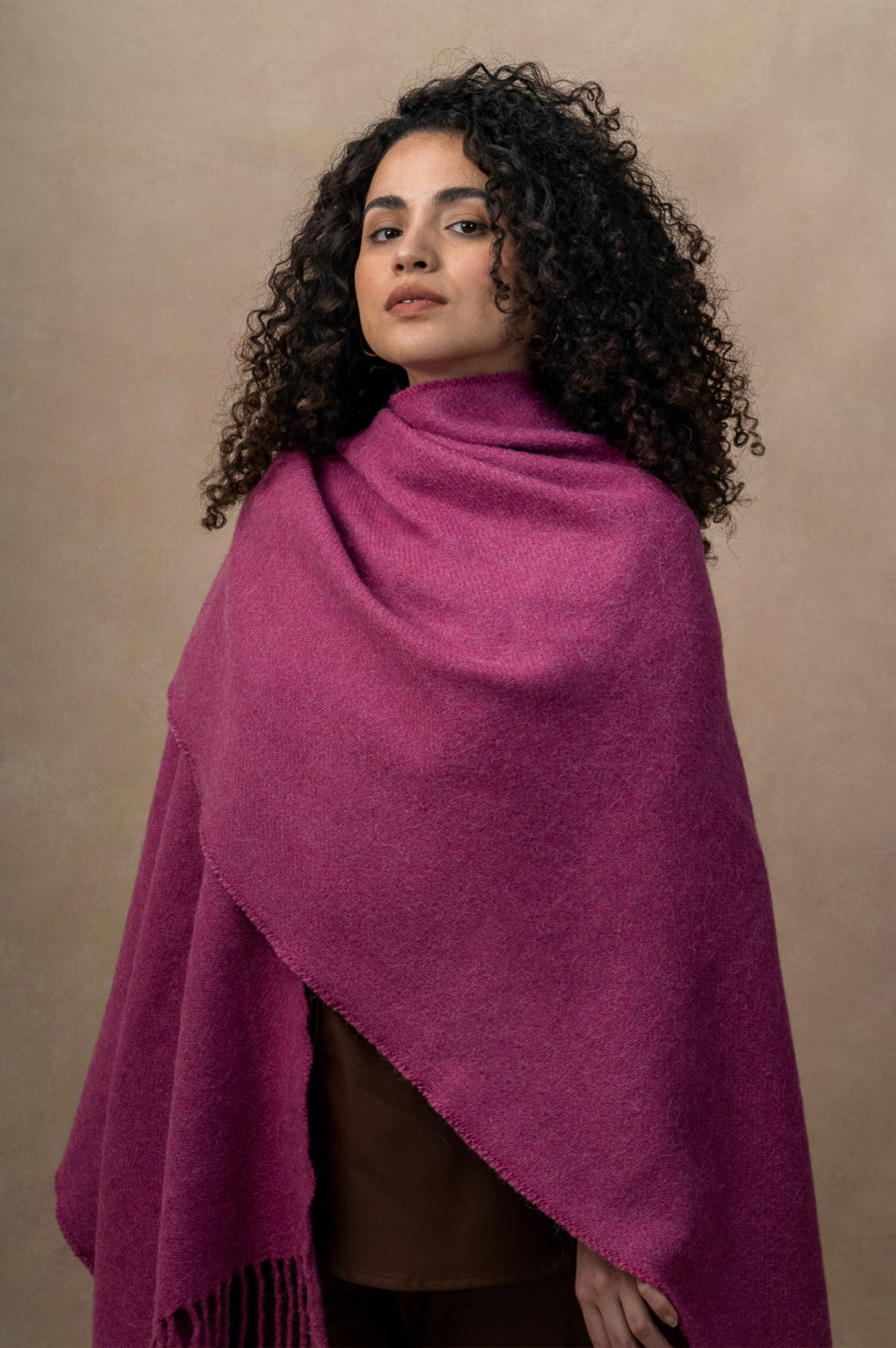 Ruana de llama y oveja