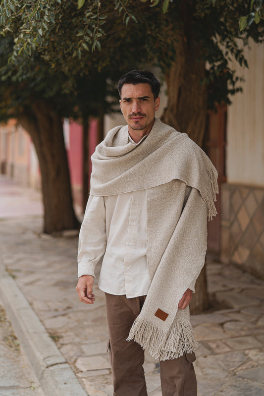 Chalina Bufandon SAPI llama y algodon