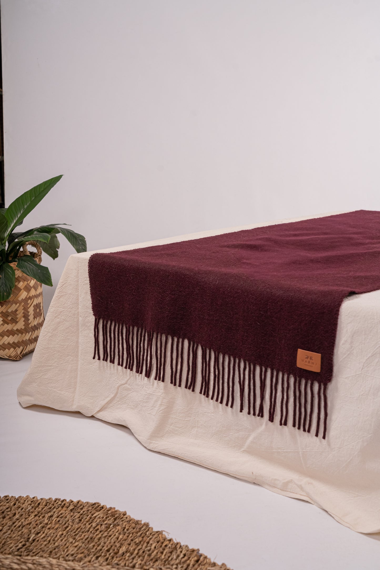 Pie de cama de llama y oveja