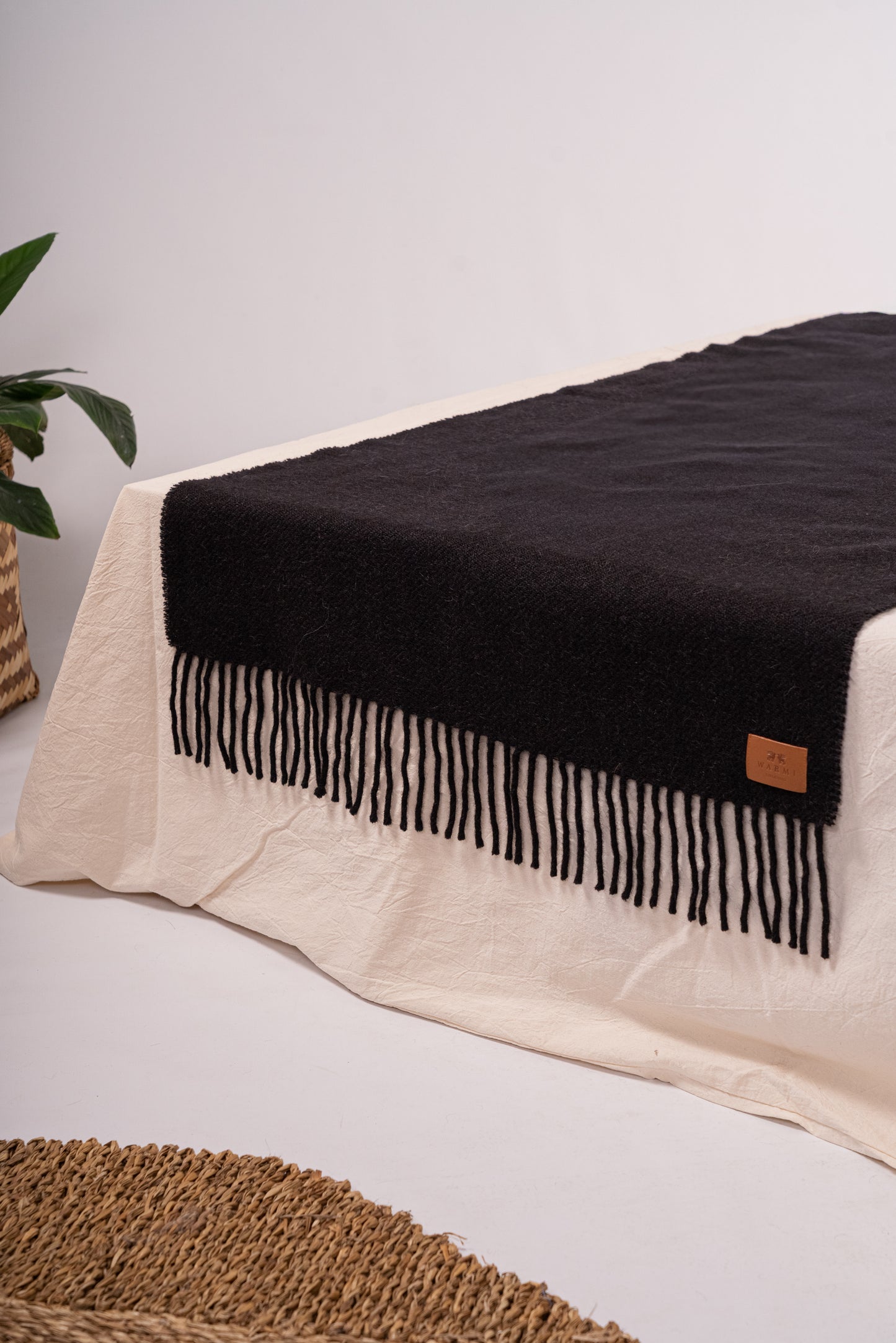 Pie de cama de llama y oveja