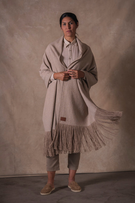 Chalina large algodón, llama y oveja