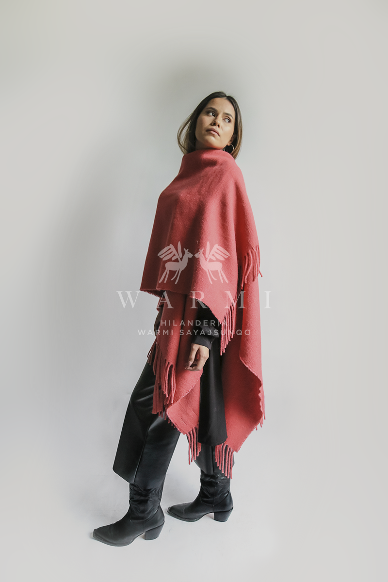 Ruana de llama y oveja