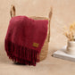 Mantón individual de llama y oveja