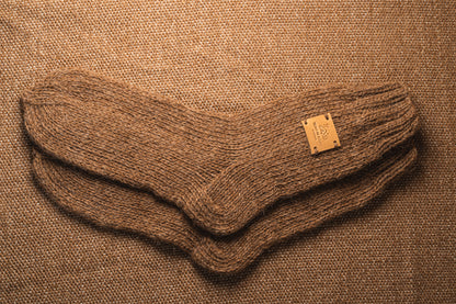 Medias Lisas de llama y oveja - Tejido de Altura