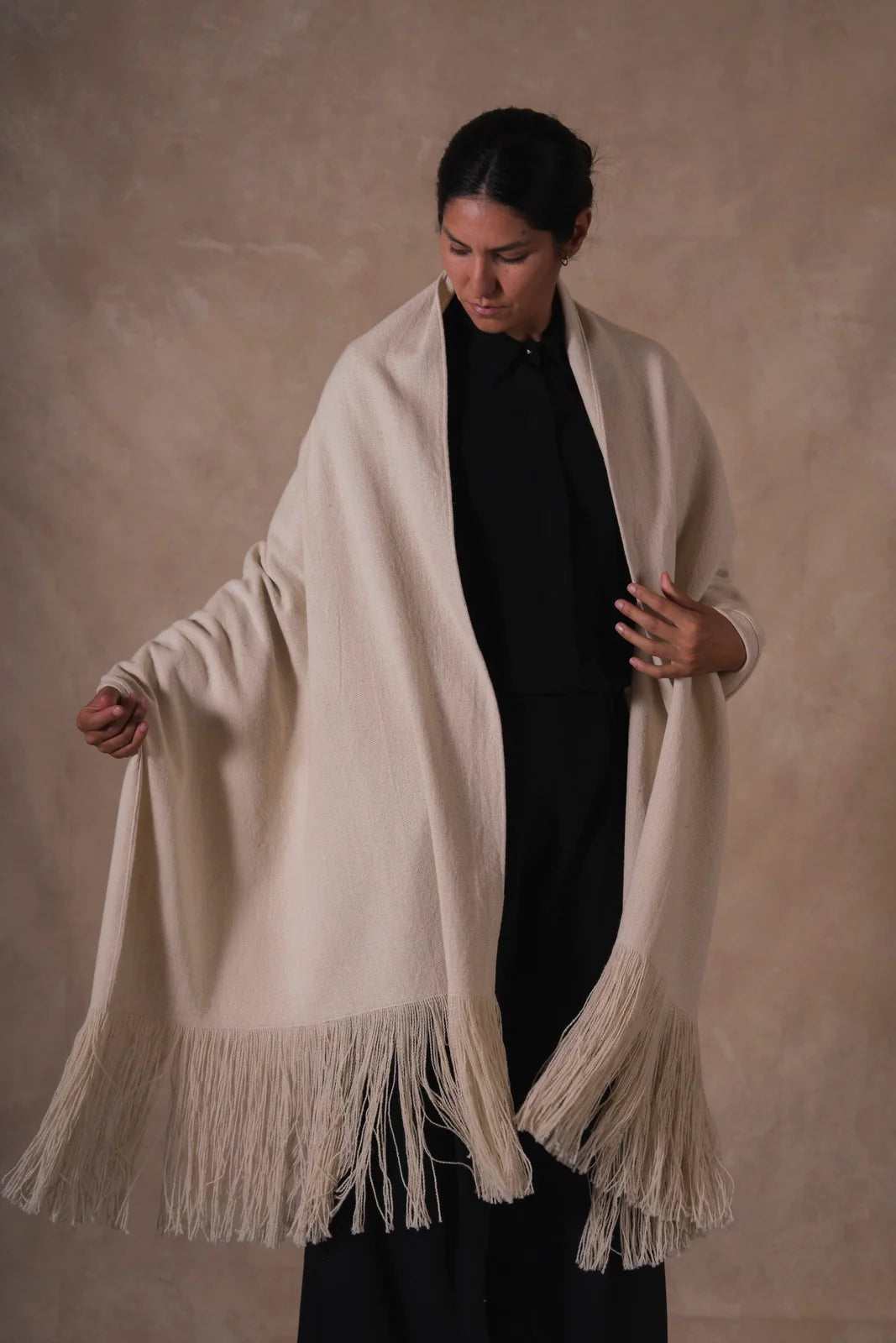 Chalina large algodón, llama y oveja