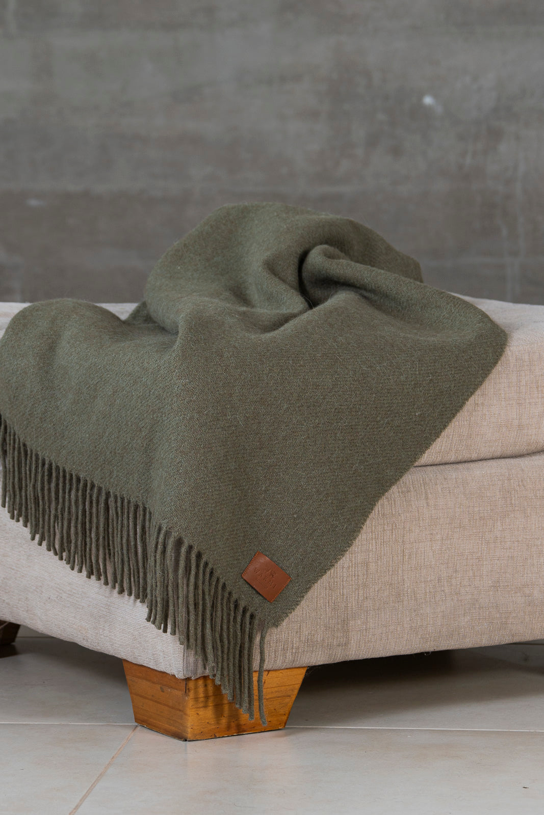 Pie de cama de llama y oveja