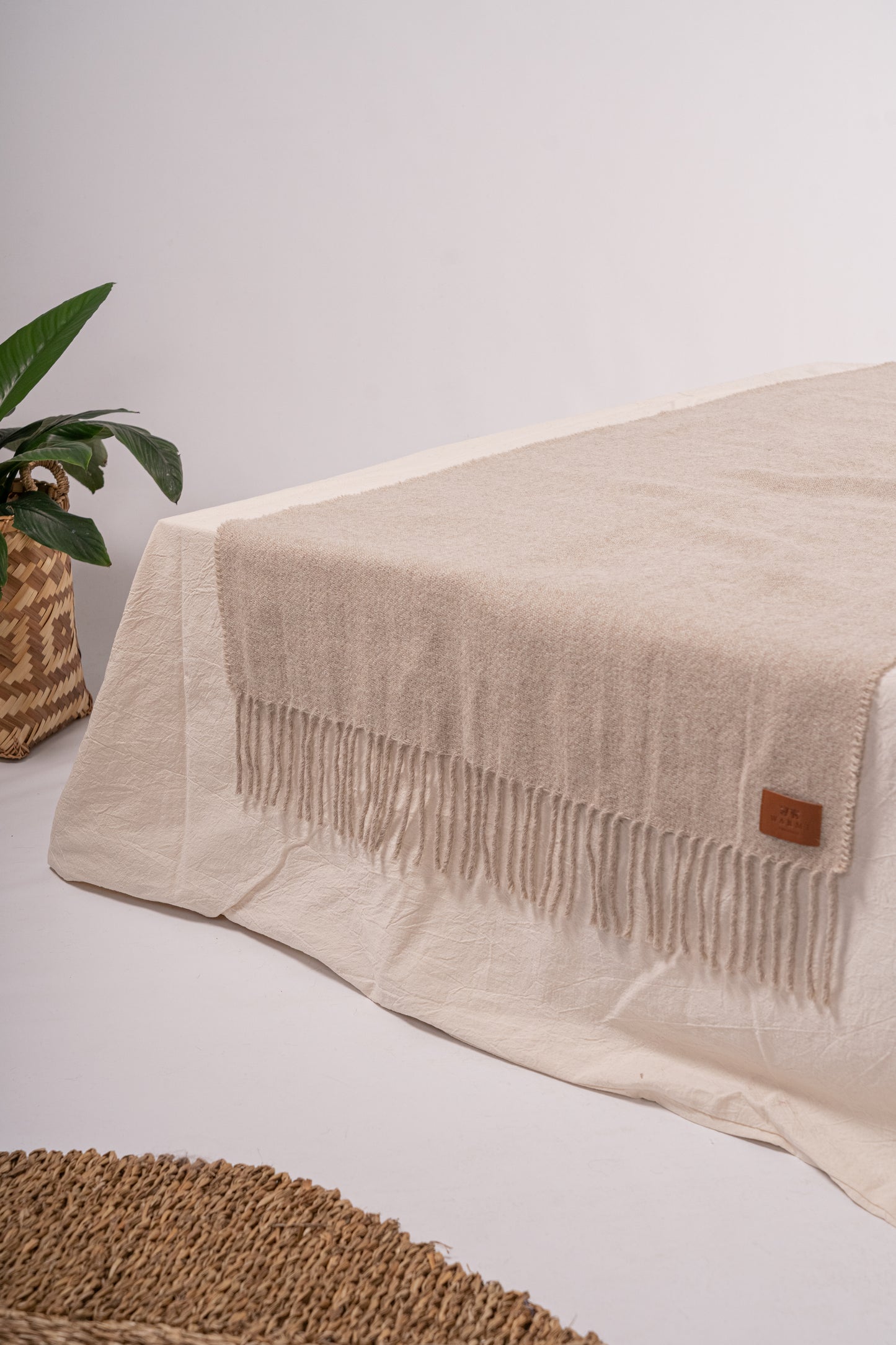 Pie de cama de llama y oveja