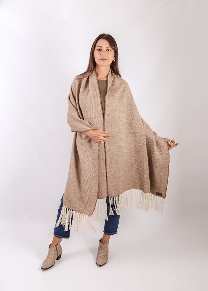 Ruana sarga llama y algodon